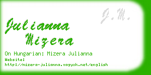 julianna mizera business card